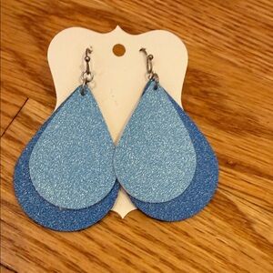 Blue Teardrop Earrings
